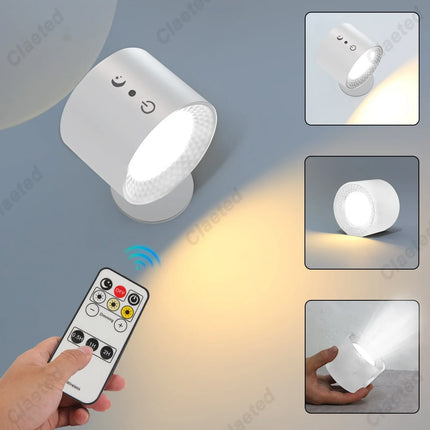Applique murale LED rechargeable sans fil avec télécommande et chargement USB — LZ4X9T2