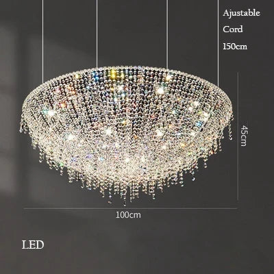Lustre en cristal au design rétro pour décoration intérieure — LZ4QJ7