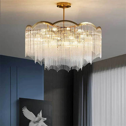 Lustre moderne en cristal pour intérieur luxueux — LZ4X9P2
