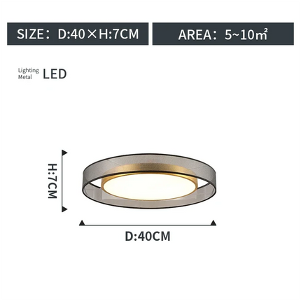 Plafonnier design nordique en cuivre pour décoration intérieure — LZ4X9T