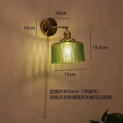 Applique murale rétro nordique avec câble décoratif style loft — LZ4P9XQ