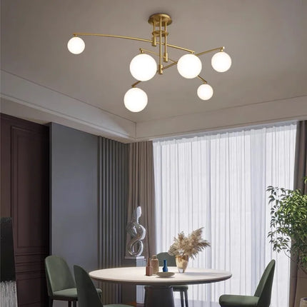 Lustre suspension en verre style nordique pour intérieur — LZ4XJ9