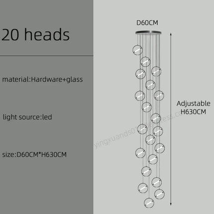 Lustre LED moderne pour éclairage nordique élégant — LZ4X9P2