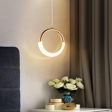 Lustre ovale en cristal avec éclairage LED nordique — LZ4P9X