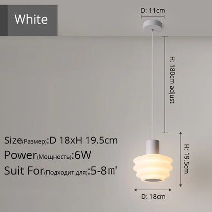 Lustre suspension nordique moderne à tête unique — LZ4F9T2