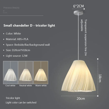 suspension Nordique 3D lumières Art créatif pour salon salle à manger maison cuisine île décor