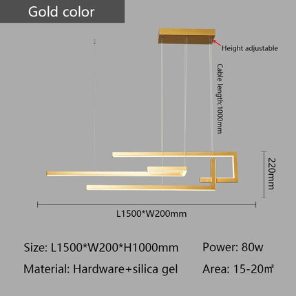 Lustre suspendu moderne compatible maison intelligente — LZ4X9P2