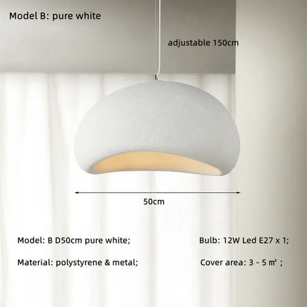 suspension japonaise wabi-sabi design simple pour intérieur
