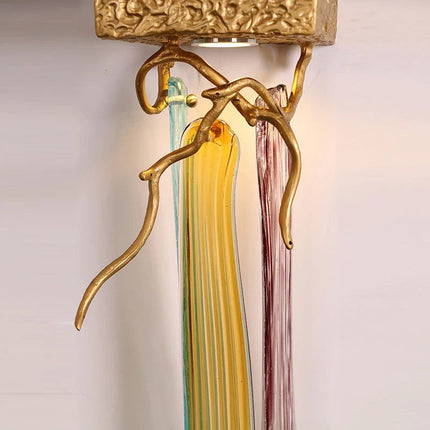 Applique murale moderne en cristal et cuivre pour intérieur — LZ4X9T2