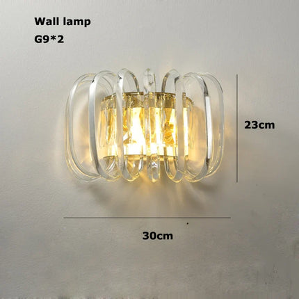 Lustre en verre cristal Art déco à intensité variable tendance 2024 — LZ4X9T