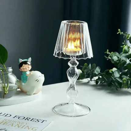 Lampe de bureau en verre style européen bougeoir décoratif mariage — LZ4X9T2