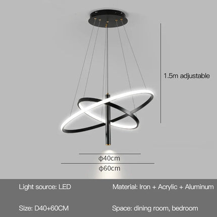 Lustre rond moderne pour éclairage décoratif intérieur — LZ4X9P2
