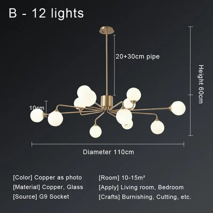 Lustre suspension LED au design nordique moderne — LZ4P9X