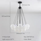 Black D40cm 19Balls / Neutral Light