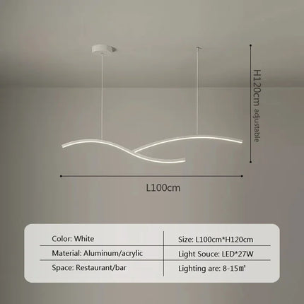 suspension acrylique hyperbolique design moderne décorative