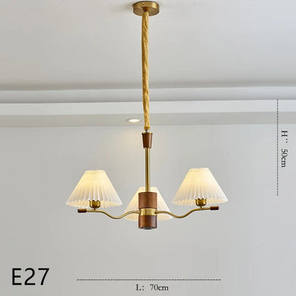 Lustre suspendu en bois pour décoration lumineuse — LZ4XJ9