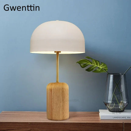 Lampe à poser nordique en bois pour bureau et lecture décorative — LZ4X9P2