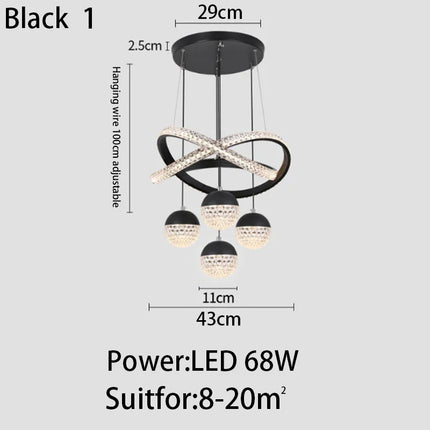 Suspension lumineuse moderne pour restaurant, bar ou appartement — LZ4N7X