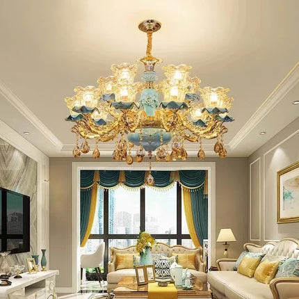 Lustre rétro en céramique au style européen pour intérieur — LZ4X9M
