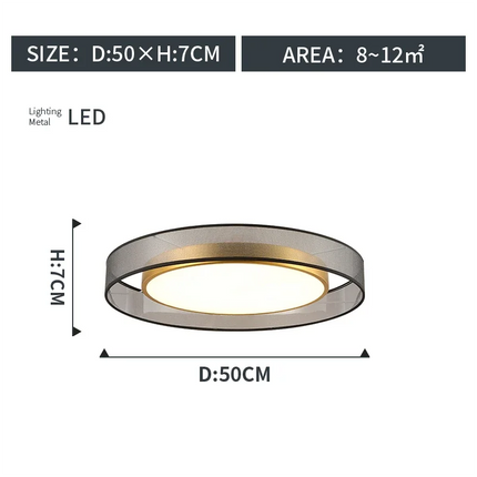 Plafonnier design nordique en cuivre pour décoration intérieure — LZ4X9T