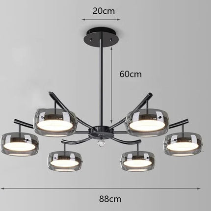 Lustre suspension décoratif pour éclairage intérieur salon — LZ4X9P2