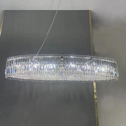 lustre led en cristal k9 rétro moderne de luxe