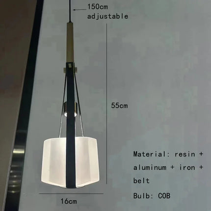 Suspension réglable en résine et cuir artificiel — LZ4D7XQ