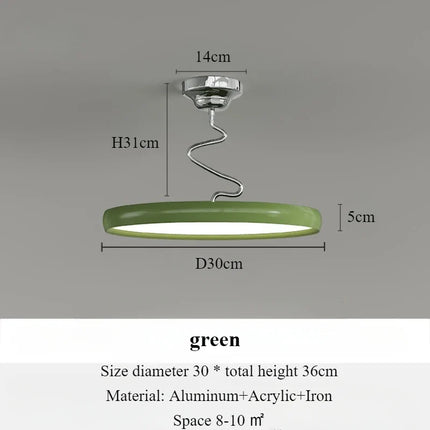 Lustre suspension nordique en aluminium avec éclairage LED — LZ4X9P