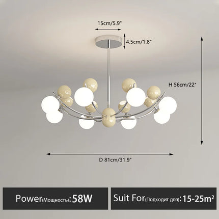 Lustre LED créatif pour décoration chambre enfants moderne — LZ4X9P2