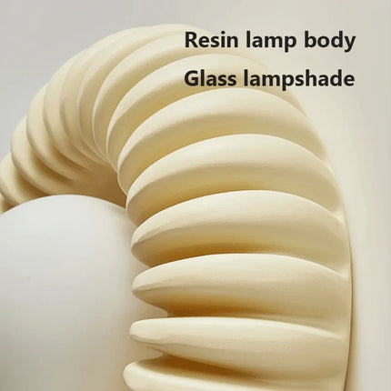 Applique murale ronde haut de gamme en verre blanc rétro — LZ4X9P2