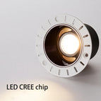 Gun black color / 12W / 6000K triac dimming