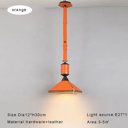 suspension minimaliste moderne en cuir de luxe