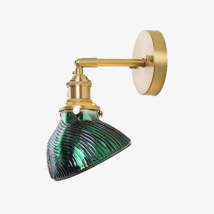 Applique murale rétro LED avec abat-jour vert Dena — LZ4X9P2Q