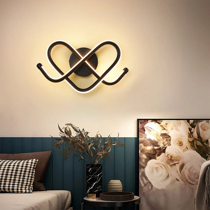 Applique murale LED intérieure en acrylique blanc chaud et froid — LZ4X9P2