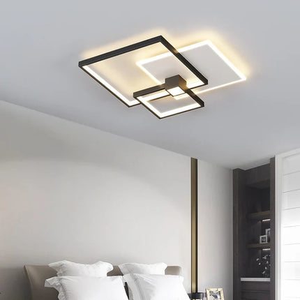 Plafonnier LED rectangulaire au design moderne et minimaliste — LZ4T9Q2