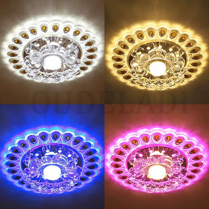 Plafonnier LED encastré moderne en verre pour couloir et porche — LZ4X9T