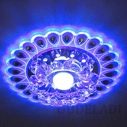 Plafonnier LED encastré moderne en verre pour couloir et porche — LZ4X9T