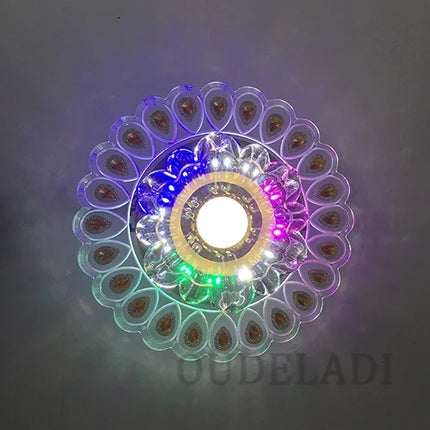 Plafonnier LED encastré moderne en verre pour couloir et porche — LZ4X9T