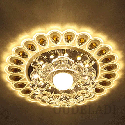 Plafonnier LED encastré moderne en verre pour couloir et porche — LZ4X9T