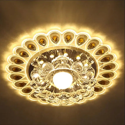 Plafonnier LED encastré moderne en verre pour couloir et porche — LZ4X9T