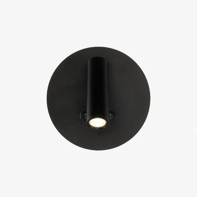 Applique murale à spot LED cylindrique orientable et interrupteur