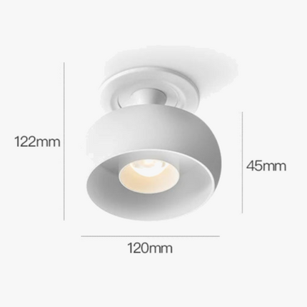 Spot abat-jour moderne bicolore noir et blanc — LZ4G7T9