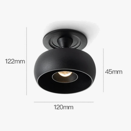 Spot abat-jour moderne bicolore noir et blanc — LZ4G7T9