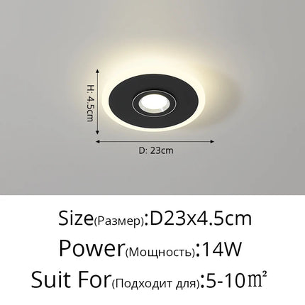 Plafonnier LED à spots en acrylique — LZ4X9P