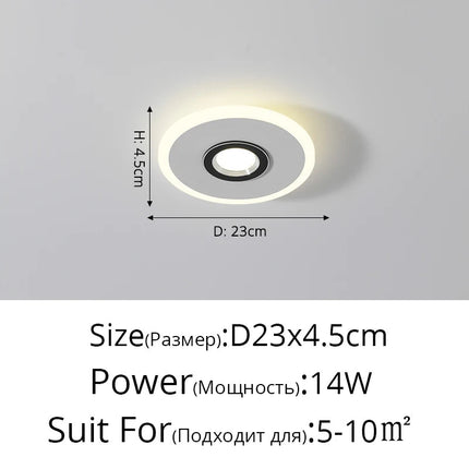 Plafonnier LED à spots en acrylique — LZ4X9P