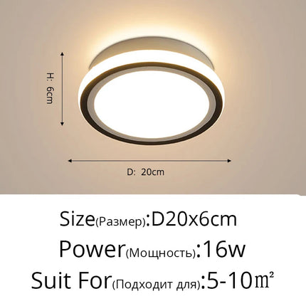 Plafonnier LED moderne pour couloir et balcon intérieur — LZ4X9JQ