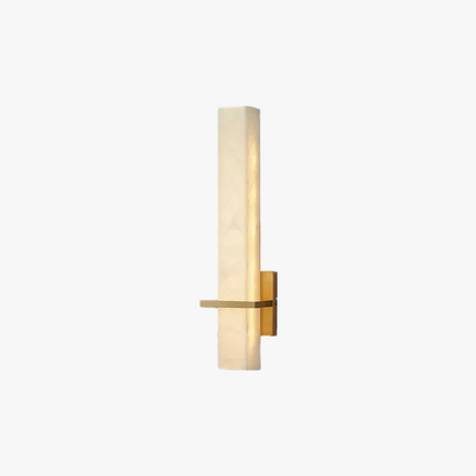 applique cuboïde en marbre naturel et cuivre pour éclairage d'ambiance