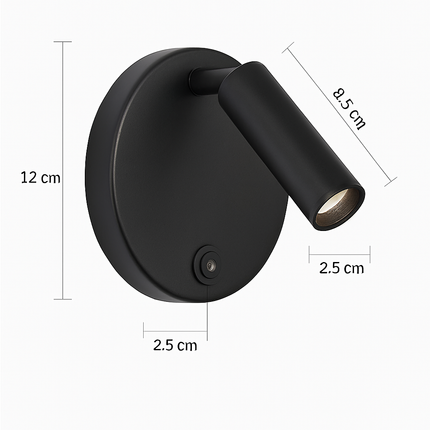 Applique murale nordique avec interrupteur intégré — LZ4XJ7