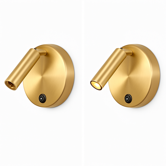 Applique murale nordique avec spot intégré et interrupteur — LZ4P9XQ