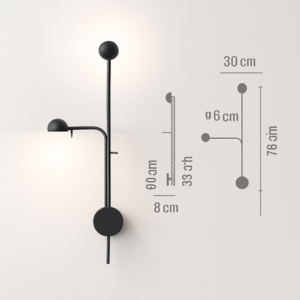 Applique murale LED ajustable pour foyer — LZ4T9X